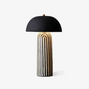 Striped Ceramic Table Lamp