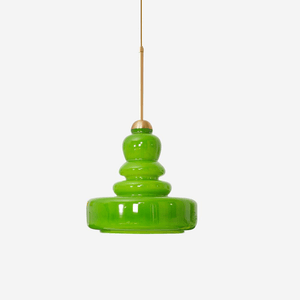 Sculpted Glass Pendant