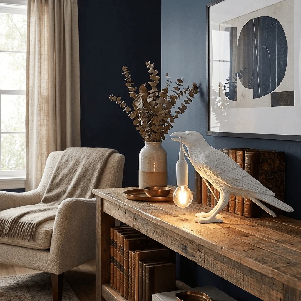 Raven Sculpture Lamp