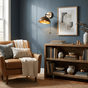 Walnut Dome Sconce