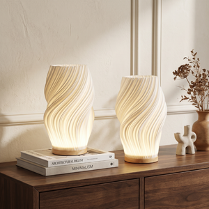 Sculpted Wave Lamp
