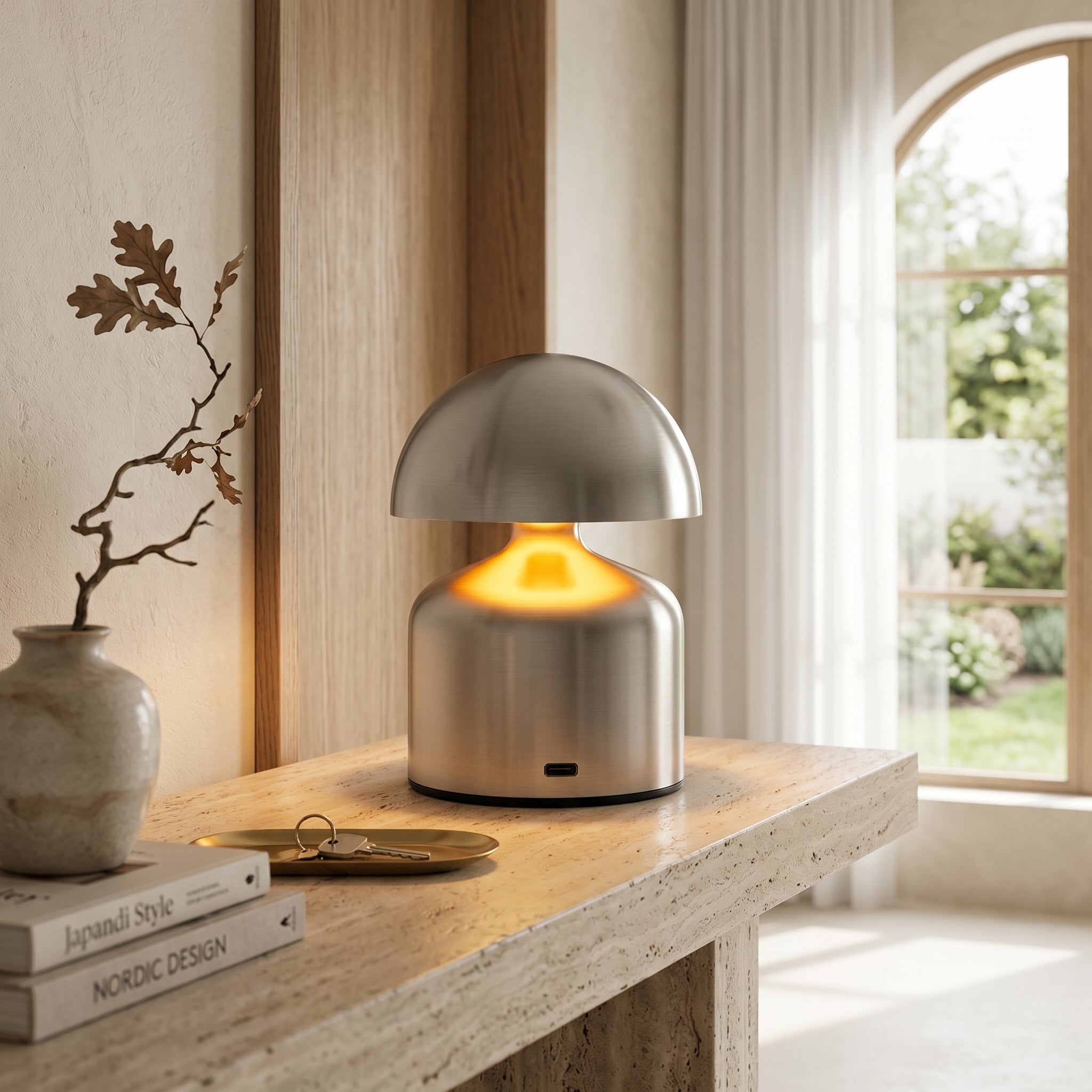 Cordless Mushroom Lamp