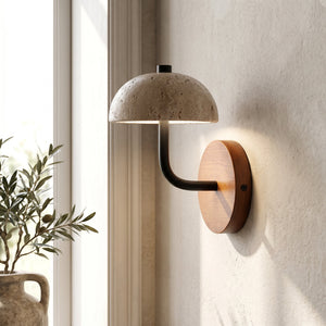 Travertine Arc Sconce