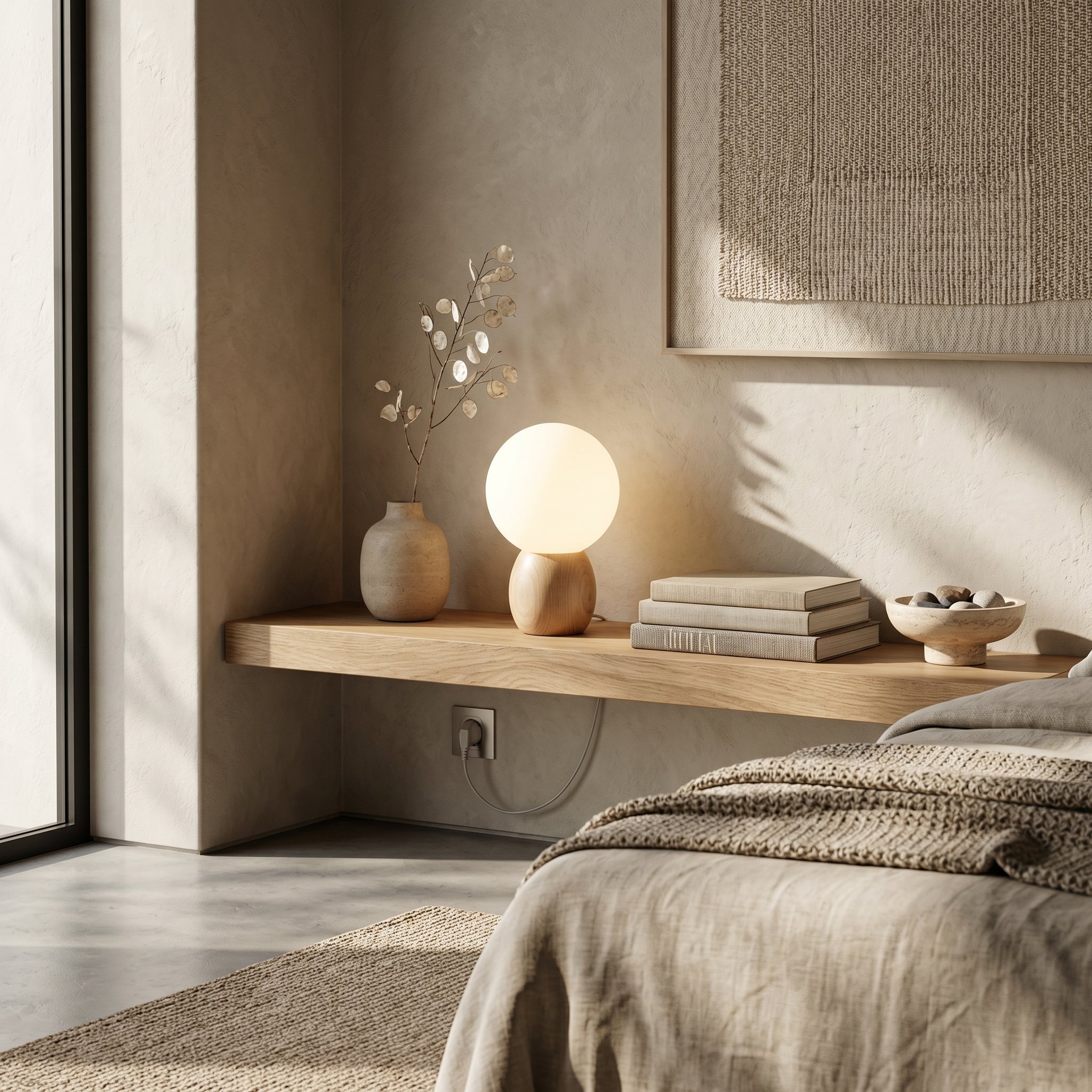 Frosted Globe Table Lamp