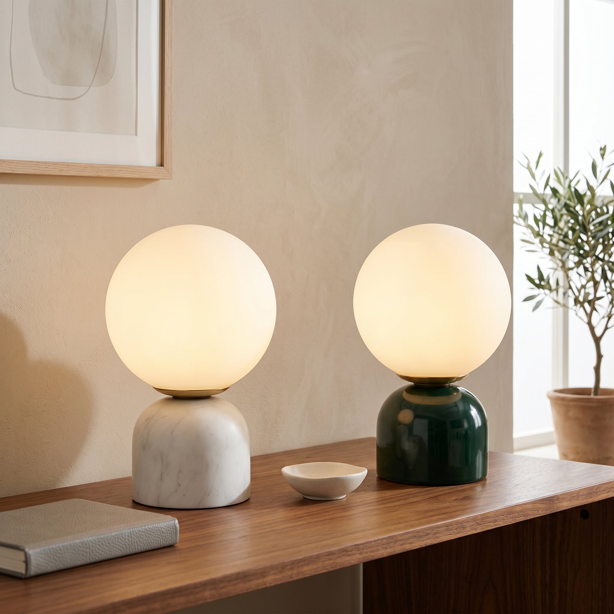 Marble Globe Lamp
