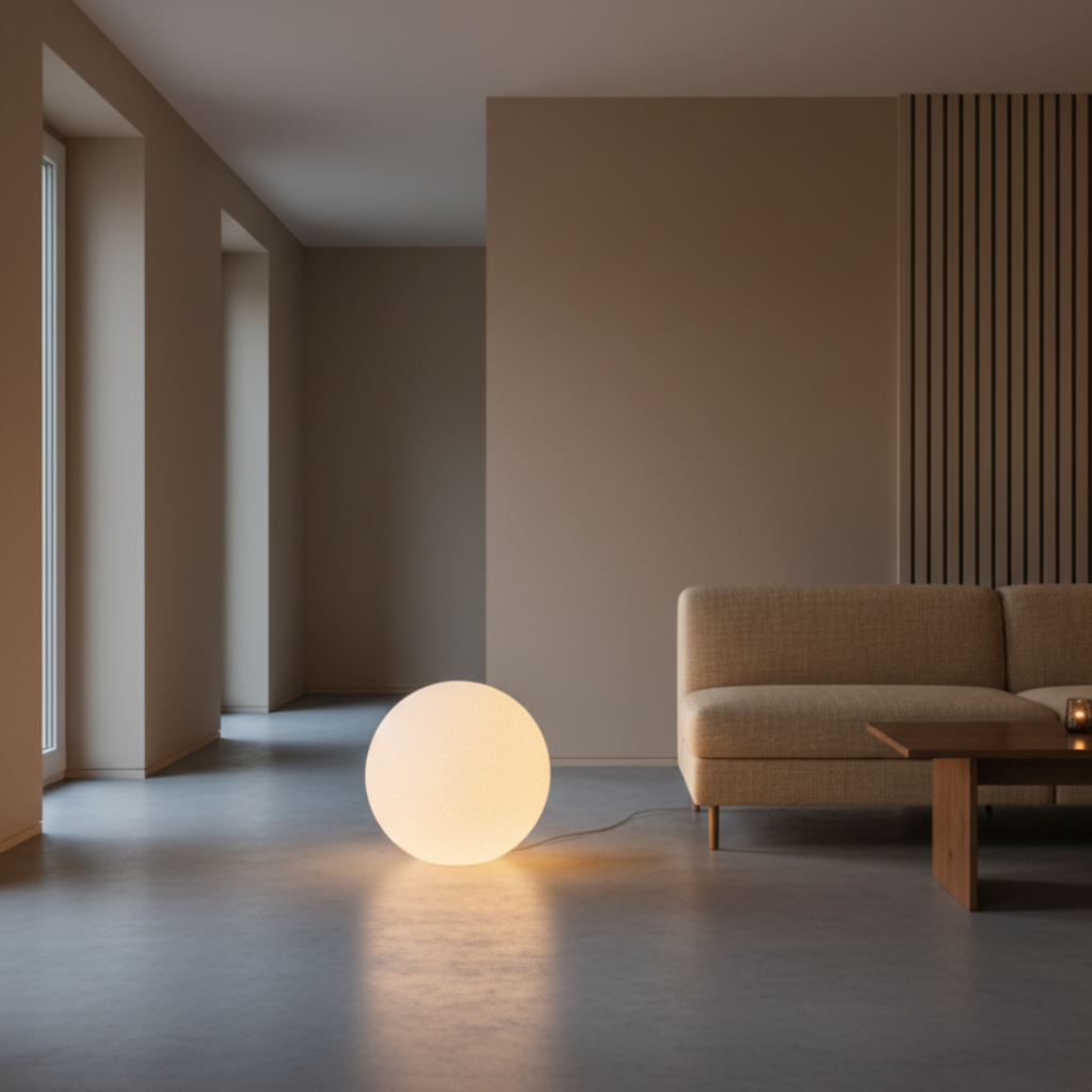 Frosted Globe Lamp