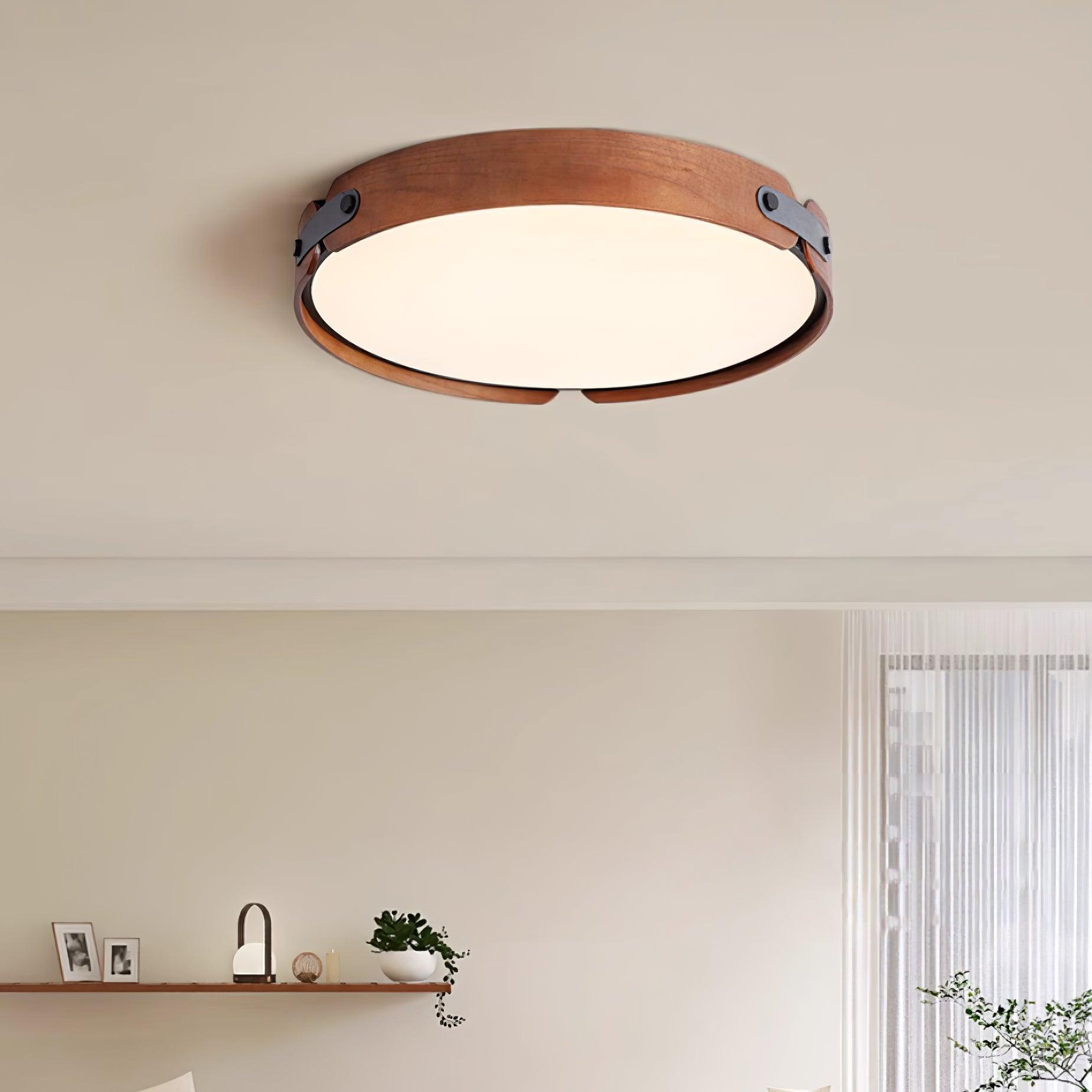 Wooden Halo Ceiling Light