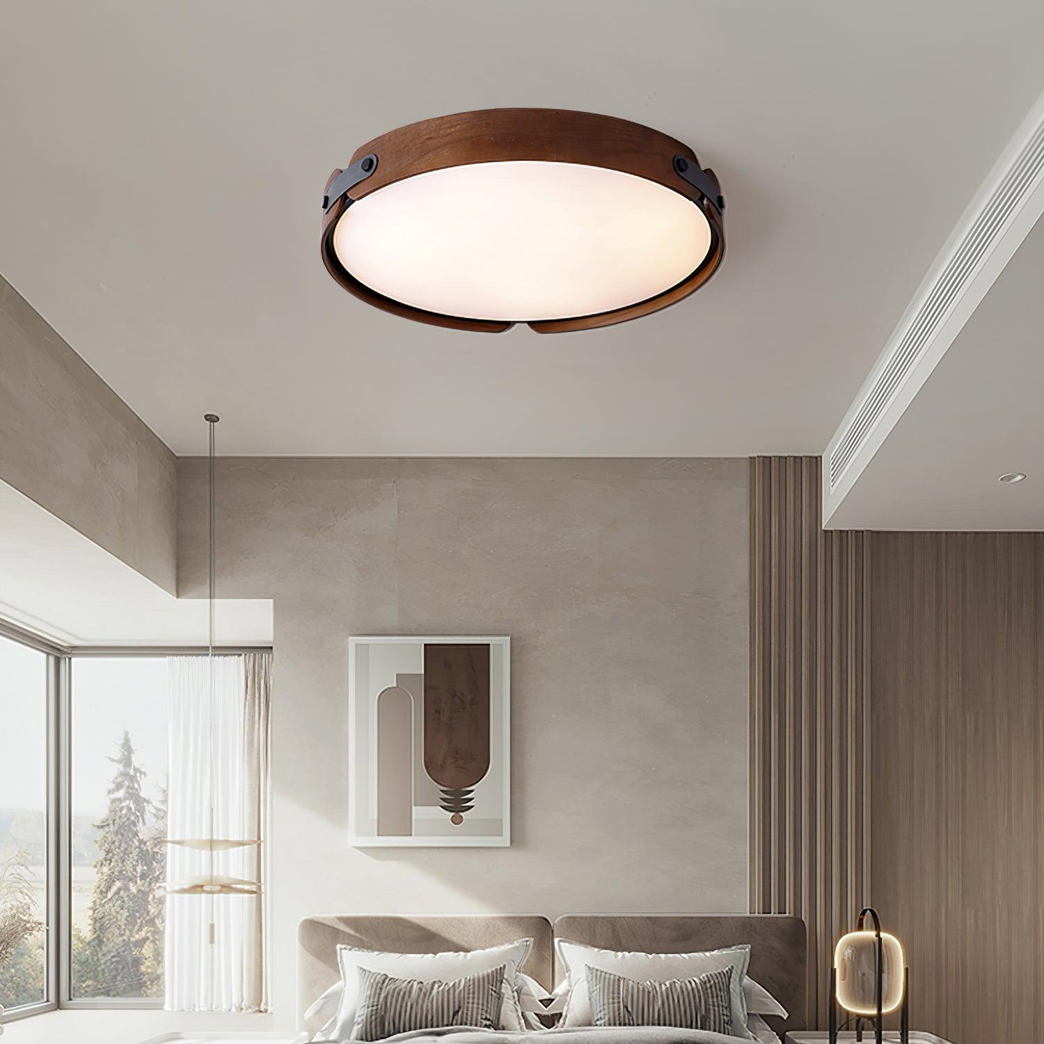 Wooden Halo Ceiling Light