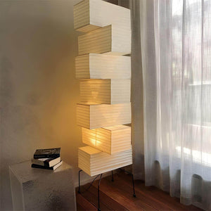 Stacked Paper Lantern Lamp