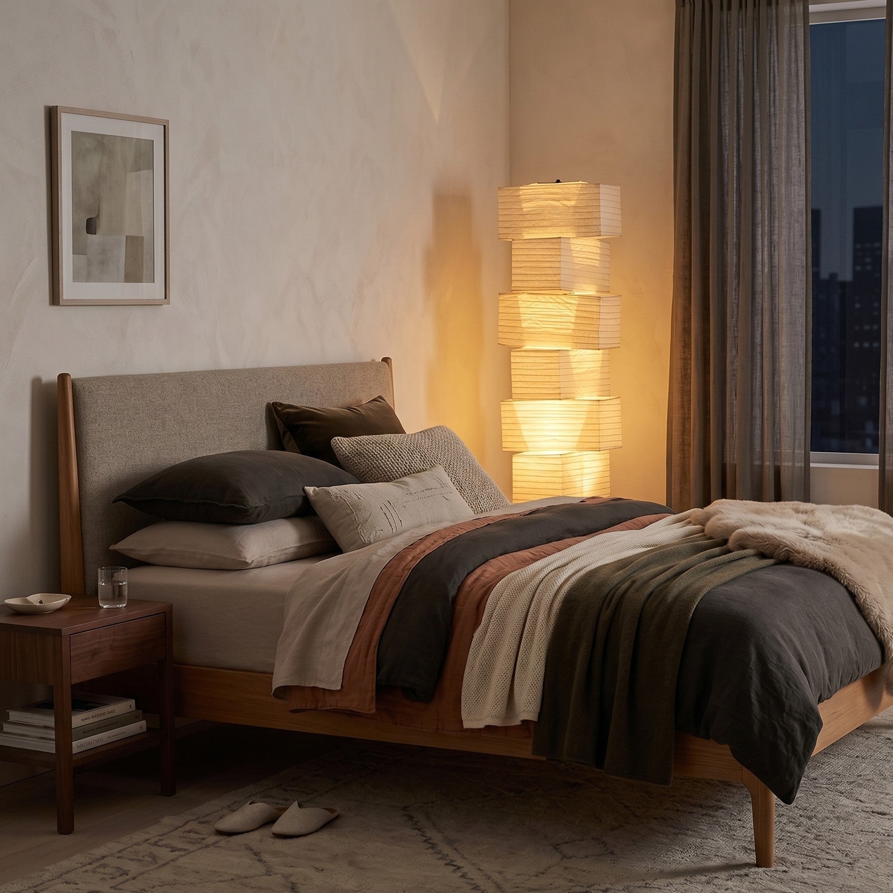 Stacked Paper Lantern Lamp