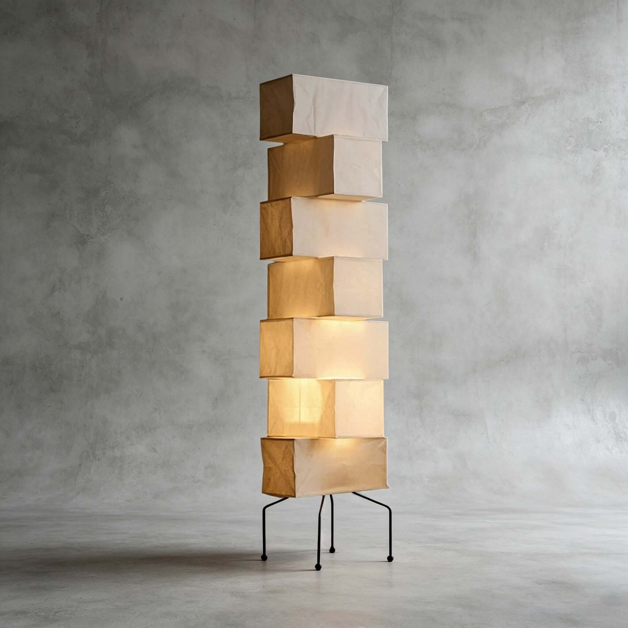 Stacked Paper Lantern Lamp