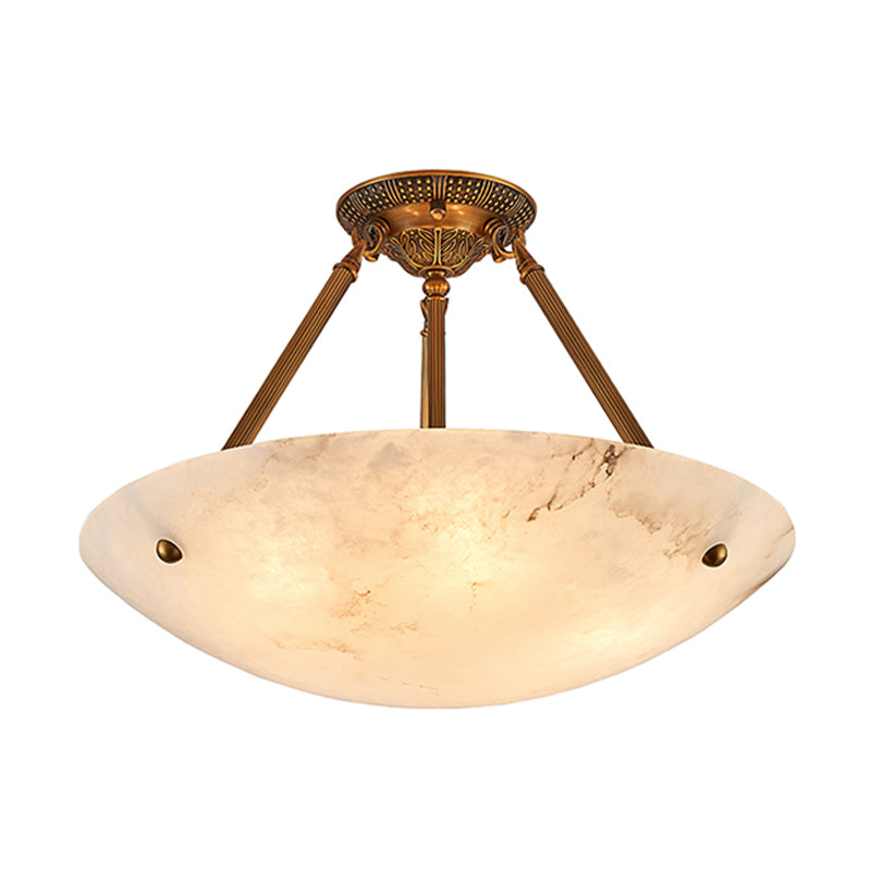 Alabaster Bowl Pendant