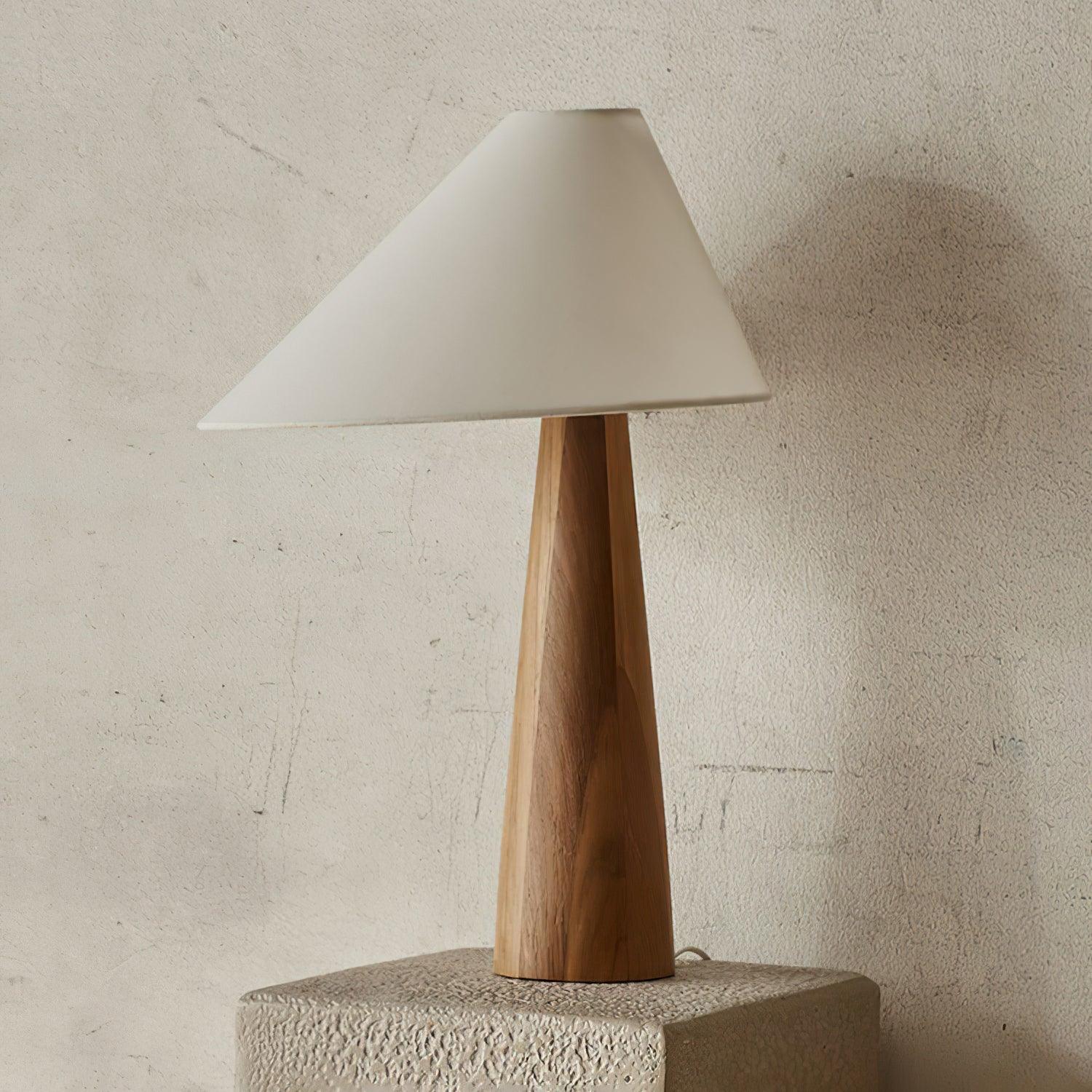 Vintage Wood Table Lamp