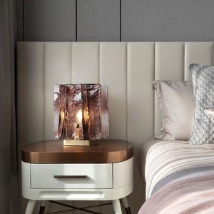 Amber Glow Table Lamp