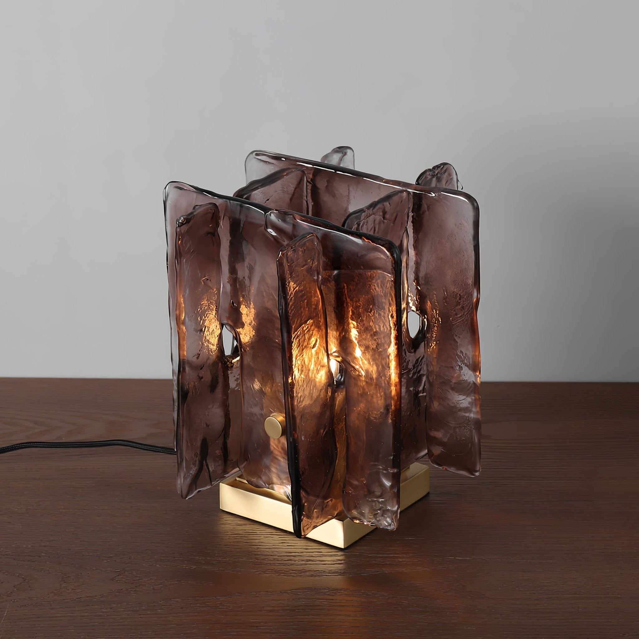 Amber Glow Table Lamp