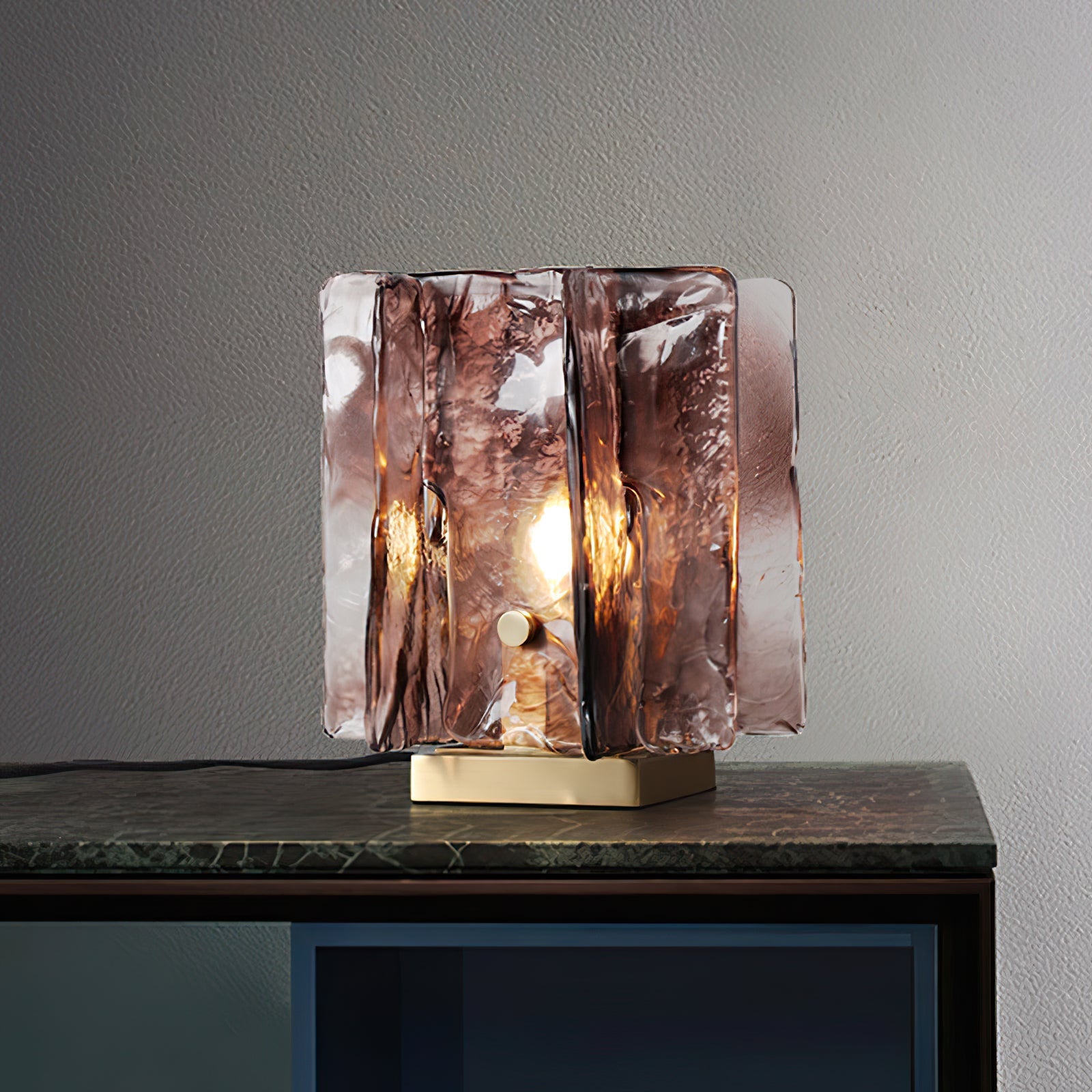 Amber Glow Table Lamp