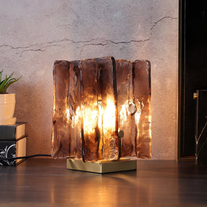 Amber Glow Table Lamp