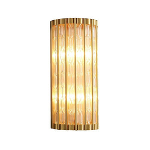 Ribbed Glass Wall Sconce