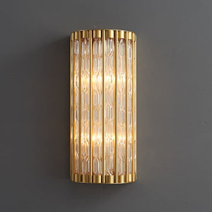Ribbed Glass Wall Sconce