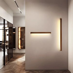 Linear Wood Wall Light