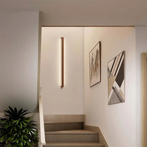 Linear Wood Wall Light