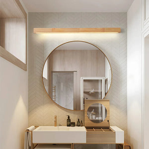Linear Wood Wall Light