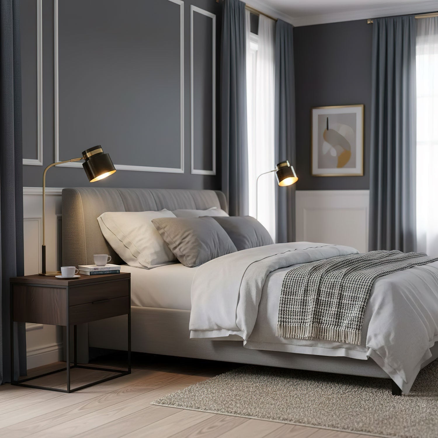 Brass Arc Task Lamp