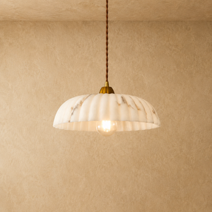 Alabaster Dome Pendant