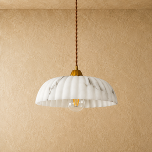 Alabaster Dome Pendant