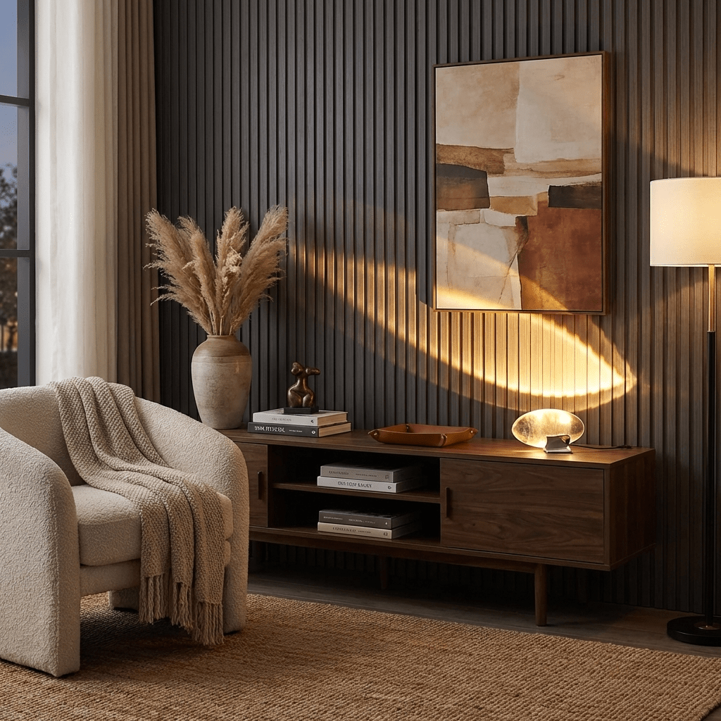 Sculpted Oval Glass Lamp