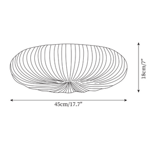 Ribbed Shell Ceiling Light