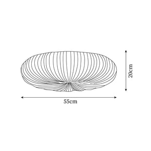 Ribbed Shell Ceiling Light