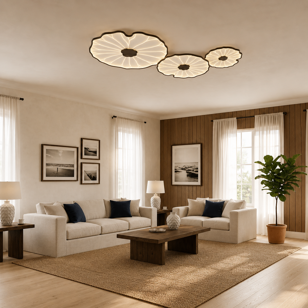 Lotus Petal Ceiling Light