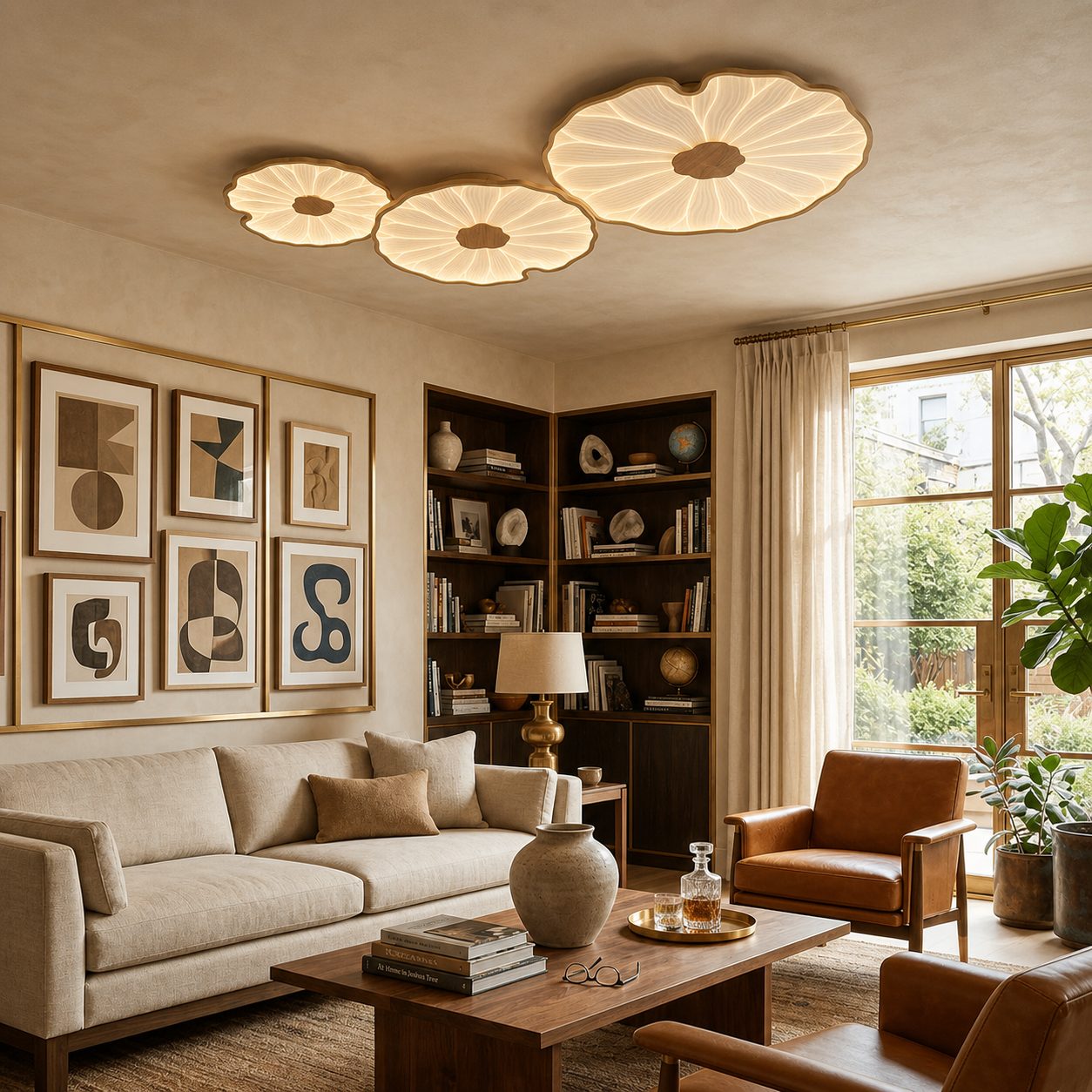 Lotus Petal Ceiling Light