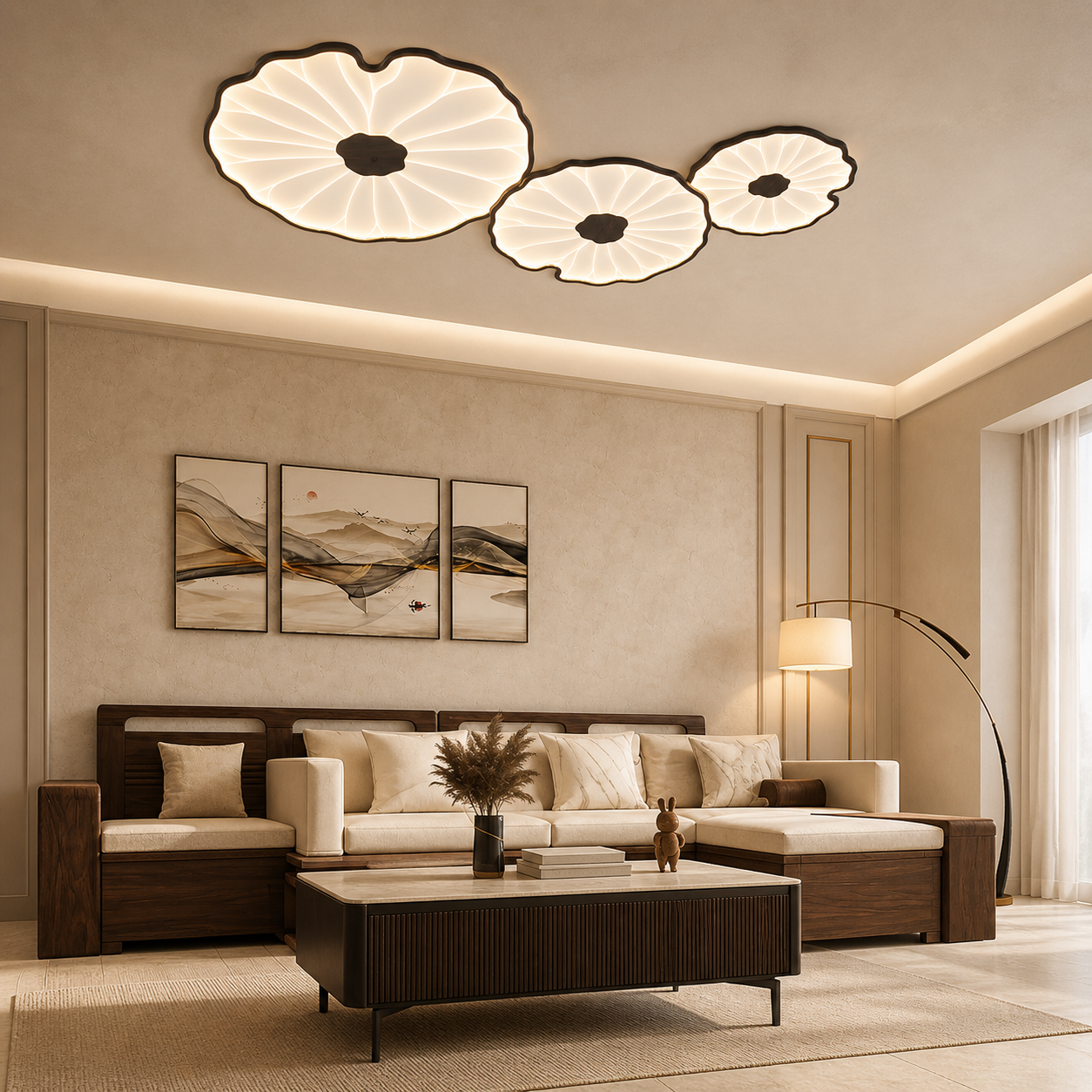 Lotus Petal Ceiling Light
