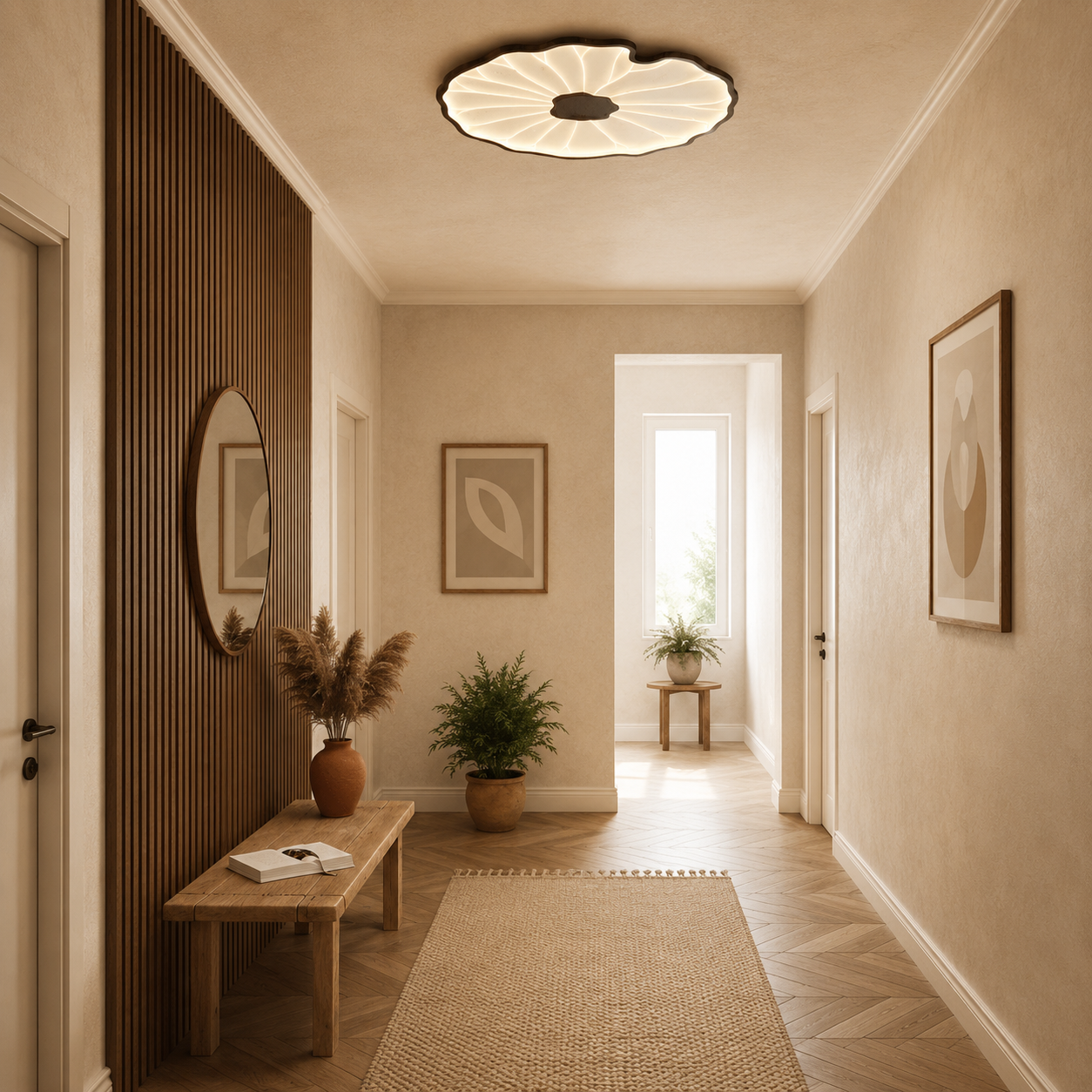 Lotus Petal Ceiling Light
