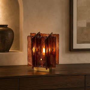Amber Glow Table Lamp