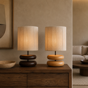 Oakwood Stacked Lamp