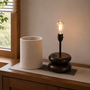 Oakwood Stacked Lamp