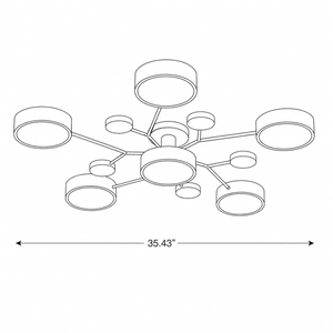 Nordic Branch Chandelier