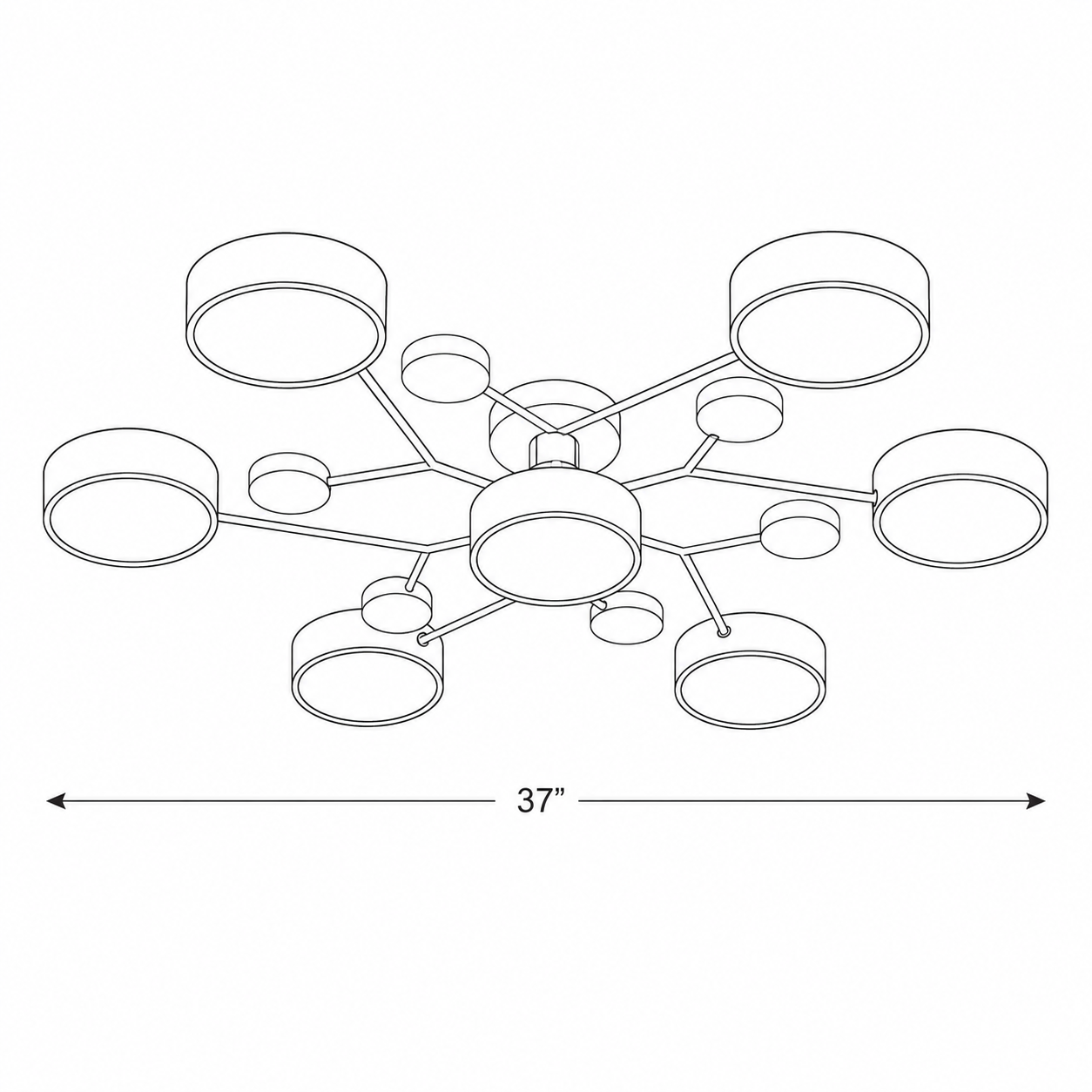Nordic Branch Chandelier