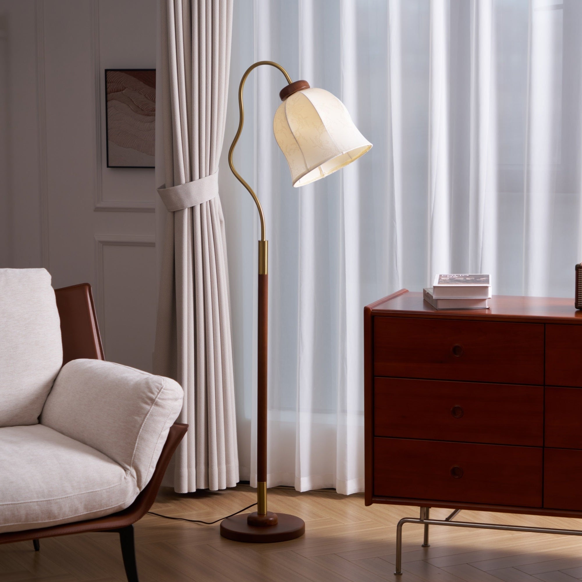 Sculptural Arc Floor Lamp