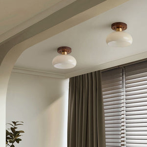 Halo Glass Flush Light