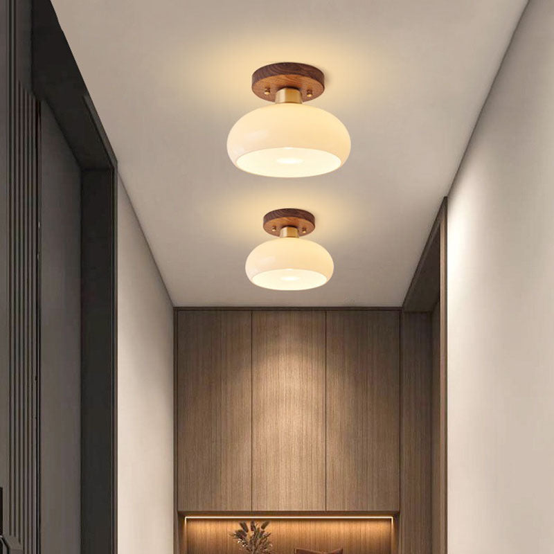 Halo Glass Flush Light