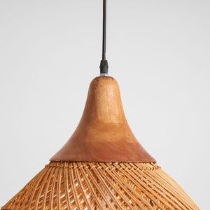 Woven Rattan Pendant