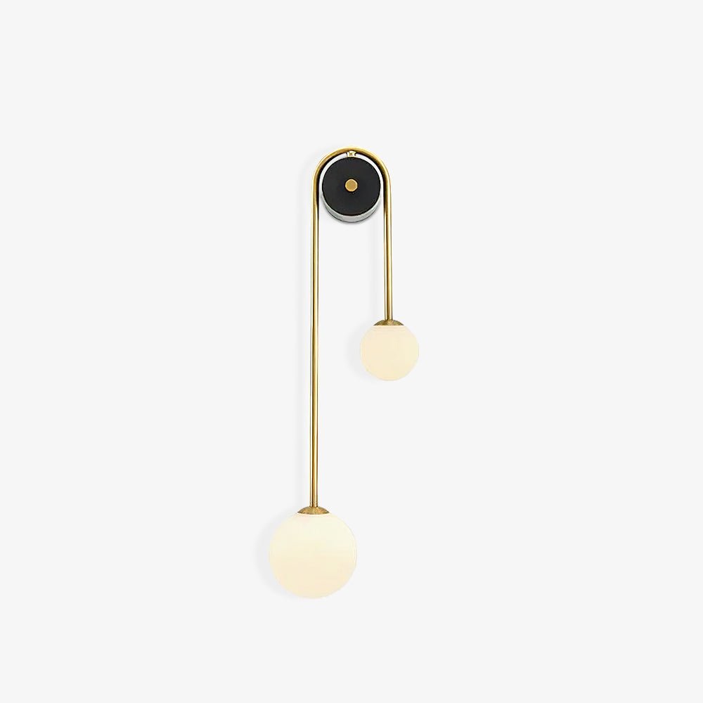 Curved Globe Wall Sconce