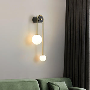 Curved Globe Wall Sconce