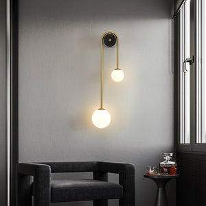 Curved Globe Wall Sconce