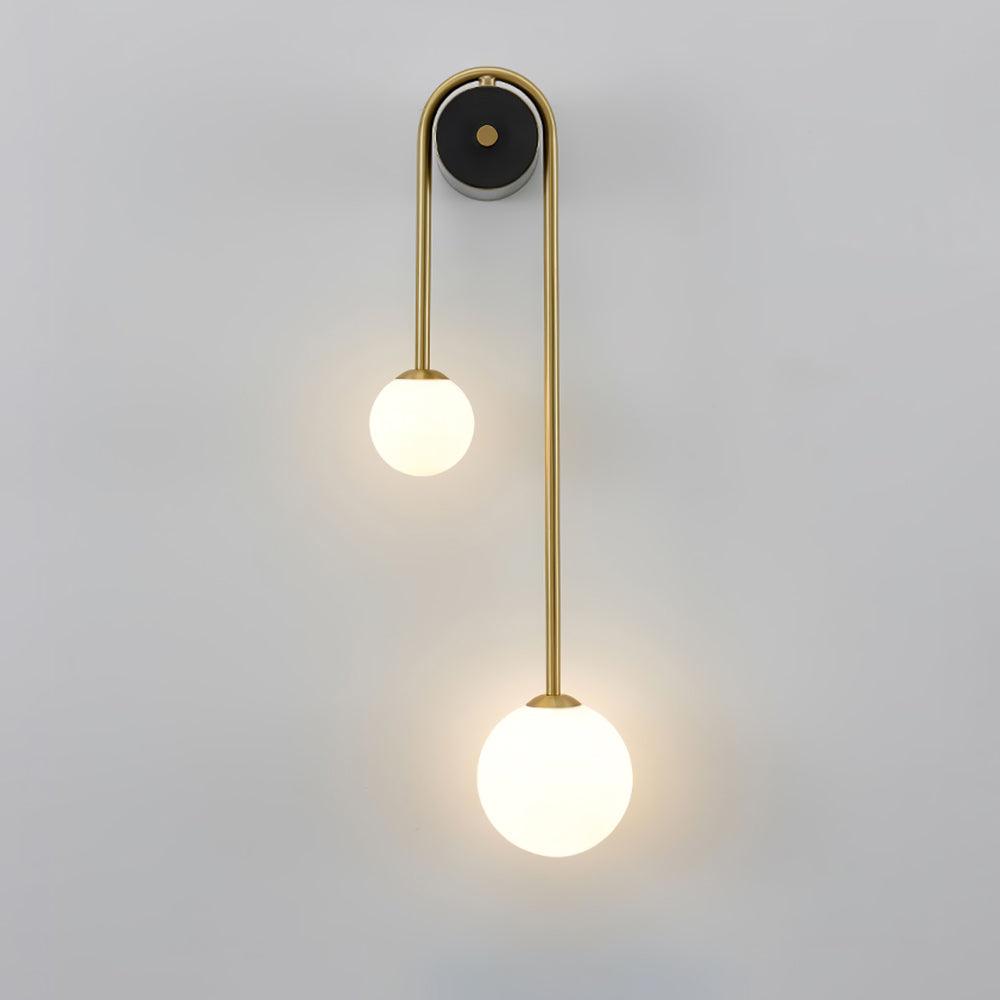 Curved Globe Wall Sconce