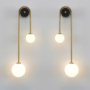 Curved Globe Wall Sconce